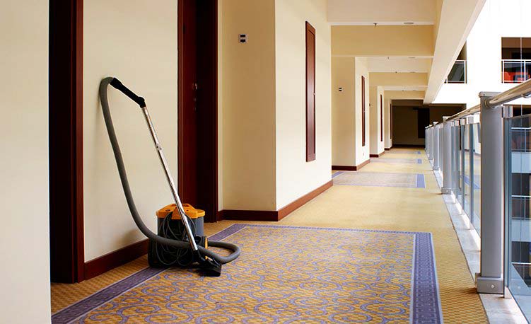 Cleaning Services - Clean hotel hallway